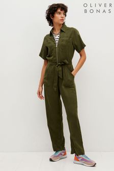 Oliver Bonas Green Zip Through Jumpsuit (574871) | €56