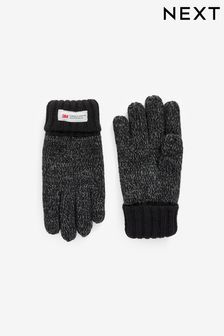 Grey Knitted Thinsulate Gloves (3-16yrs) (574920) | €3.50 - €6