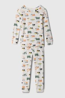 Weiß - Gap Pyjama-Set mit Grafikdruck aus Bio-Baumwolle (12 Monate bis 5 Jahre) (575067) | 28 €
