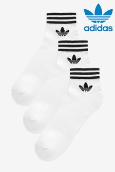 Off White - Adidas Originals Island Club Trefoil Ankle Socks 3 Pairs (575118) | NT$560