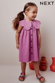 Rosa - Vestido de verano de algodón (3 meses-7 años) (575195) | 14 € - 17 €