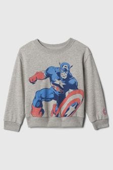 Gap Grey Marvel Graphic Sweatshirt (6mths-5yrs) (575242) | €28
