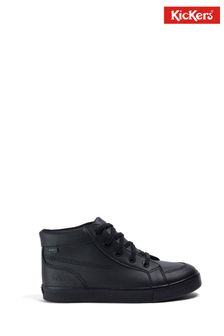 Kickers Unisex Youth Tovni Hi Vegan Black Shoes (575365) | SGD 116