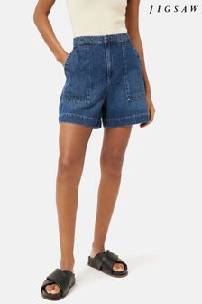 Jigsaw Shorts mit aufgesetzten Taschen, Blau (575439) | 100 €