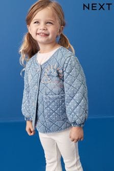 Mid Blue Denim Quilted Character Jacket (3mths-7yrs) (575791) | $30 - $36