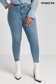 Niebieskie obcisłe jeansy Simply Be 24/7 (575962) | 165 zł