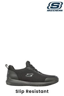 Skechers Black Squad Myton Slip Resistant Mens Trainers (576638) | €39
