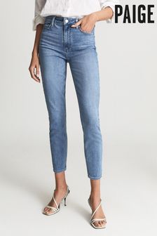 Paige Ultra Skinny Blue Hoxton Ankle Jeans (576710) | $395
