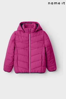 Roz - Jachetă căptușită cu fermoar întreg Name It (576733) | 155 LEI