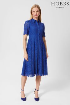 Hobbs Blue Rebecca Lace Dress (576761) | €114