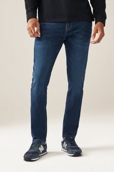 淡藍色 - 貼身款 - 經典彈力牛仔褲 (576867) | HK$241
