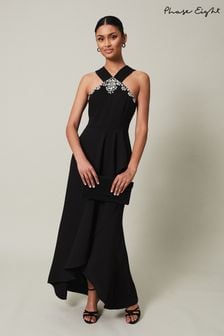 Phase Eight Black Embellished Danica Maxi Dress (577235) | AED1,658