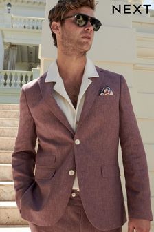 Pink Linen Suit (577884) | HK$768