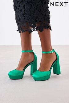 Green Forever Comfort® Closed Toe Platform High Heel Shoes (578446) | €16