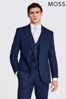 MOSS Tailored Fit Blue Flannel Jacket (578940) | kr2 730
