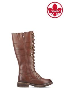 Rieker Womens Zipper Brown Boots (579193) | $159