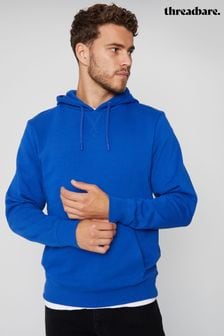 Azul - Sudadera con capucha estilo jersey sin cierres de Threadbare (579197) | 31 €