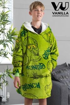 Vanilla Underground Green Grinch Kids Blanket Hoodie (579542) | 55 €
