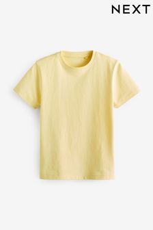 Желто-лимонный - Хлопковая футболка с короткими рукавами (3-16 лет) (579601) | €5 - €9