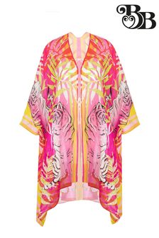 Bibi Bijoux Pink 'Tropical' Print Kaftan (579688) | 38 €