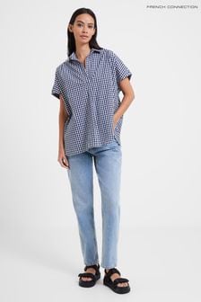 French Connection Rhodes Gingham Poplin Short Sleeve Shirt (579928) | €27