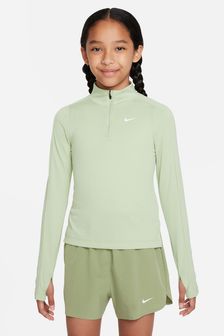 Bluză de molton pentru alergare cu fermoar pe jumătate și Mânecă lungă Nike Dri-fit (580278) | 227 LEI