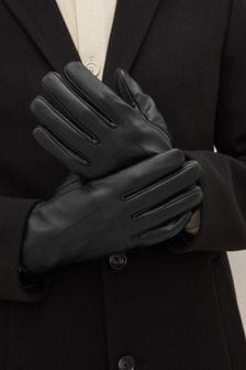 Чорний - Шкіряні рукавички (580439) | 631 ₴