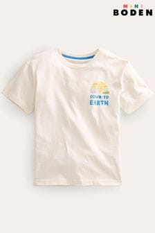 Boden Cream Front and Back Logo T-Shirt (580579) | €14 - €15