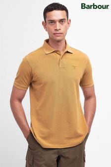 Barbour® Gold Washed Classic Pique Polo Shirt (580709) | AED350
