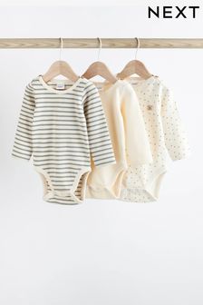 Monochrome Baby Bodysuits 3 Pack (0mths-2yrs) (581061) | kr300 - kr340