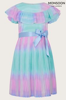 Monsoon Blue Ombre Pleated Dress (581285) | $83 - $94