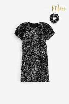 黑色 - Miss Dress And Hair Scrunchie Set (581984) | NT$1,770