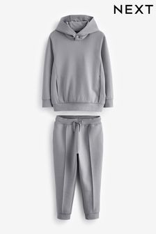 Grau - 2-teiliges, elegantes Set mit Kapuzensweatshirt und Jogginghose (3-16yrs) (582085) | 45 € - 57 €