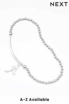 Sterling Silver Beaded Initial Bracelet (582150) | ₪ 78