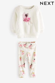 Cream Fairy Cosy Fleece Pyjamas (9mths-10yrs) (582178) | kr360 - kr450