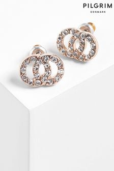 PILGRIM Gold Elaine Plated Crystal Earrings (582314) | €17