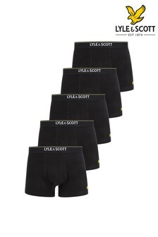 Lyle & Scott Black Underwear Trunks Five Pack (583122) | ₪ 210