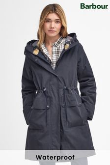 Barbour blue rain jacket discount