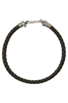 Orelia & Joe Leather Woven Interlocking Bracelet (583550) | €32