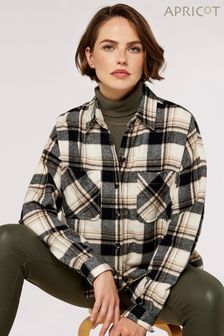 Apricot Black Brown & White Flannel Two Pocket Long Sleeve Shirt (584058) | €14.50