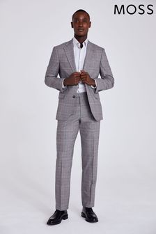 MOSS Regular Fit Grey Check Jacket (584706) | ₪ 950