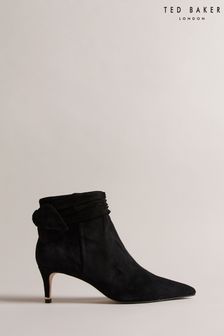 Ted Baker Black Yona Suede Bow Detail Ankle Boots (584709) | €95