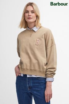 Barbour® Beige Elisha Varsity Logo Backprint Sweatshirt (584850) | €89