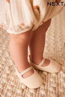 Neutral Ballet Baby Shoes (0-24mths) (584884) | 40 QAR