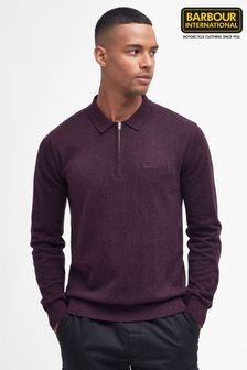 Barbour® International Wine Binder Knitted Polo Shirt (585253) | $220
