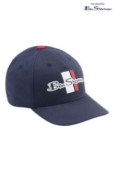 قبعة بيسبول بطبعة نص العلامة التجارية لون أزرق من Ben Sherman (585571) | 74 ر.ق