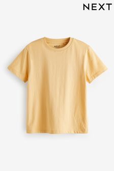 Yellow Buttermilk Cotton Short Sleeve T-Shirt (3-16yrs) (585753) | OMR2 - OMR3