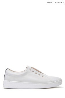 Baskets Mint Velvet Lila avec étoiles blanches