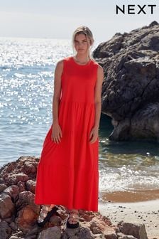 Orange summer sales dresses uk