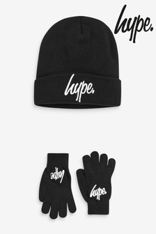 Черный - Шапка-бини и перчатки Hype. (586391) | €18